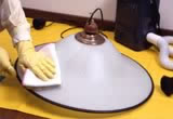 照明器具クリーニング作業1