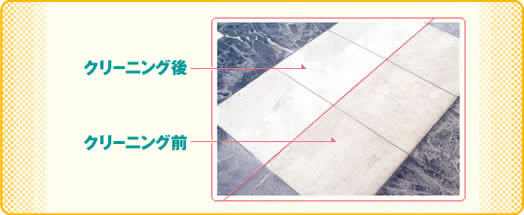 大理石ツヤ出しサービス後